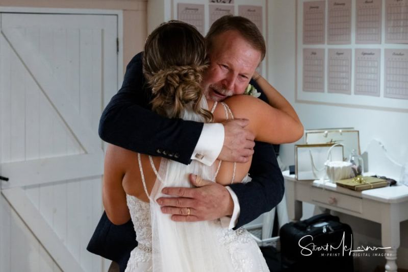 Tears from dad