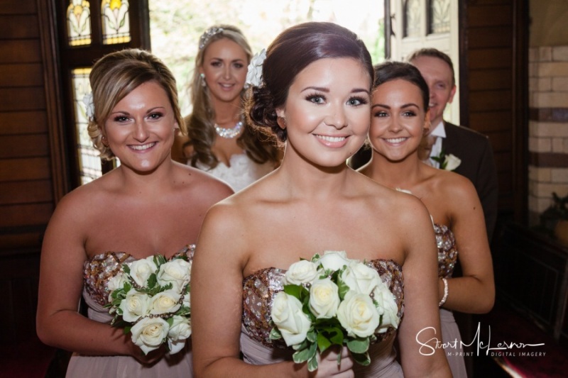 Bridesmaids at St John the Divine C of E Church