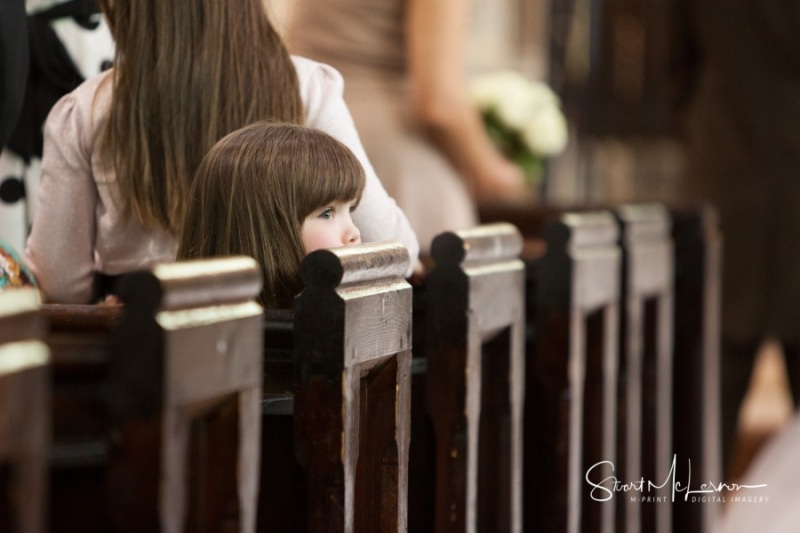 Peeking over the pews