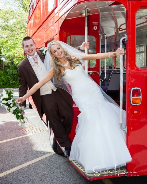 Double-decker bus at The Alderley Edge Hotel