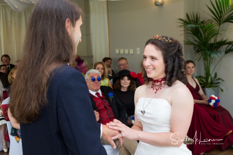 Wedding ceremony at Cheadle House