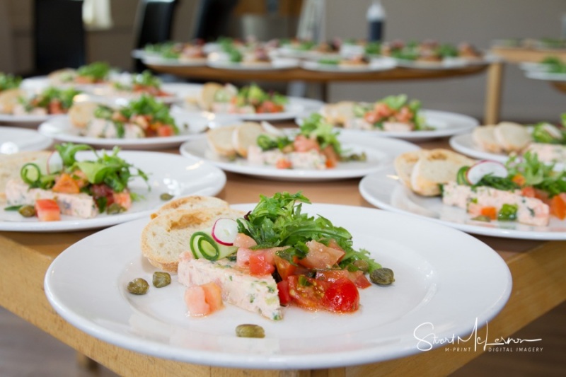 Wedding food at Cheadle House