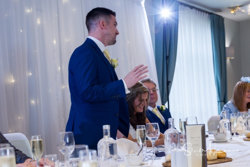 Grooms speech at Cranage Hall