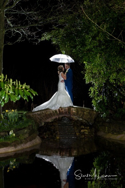 Umbrella shot at Cranage Hall