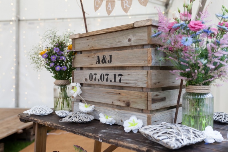 Custom wedding crate