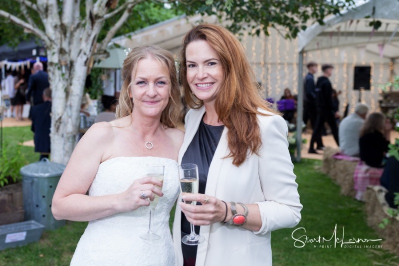 Bride and her friend