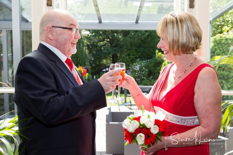 A toast to married life at The Deanwater Hotel, Woodford