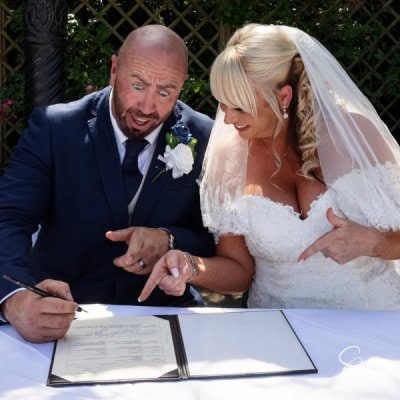 I can't believe we signed this! I can't believe we signed this!