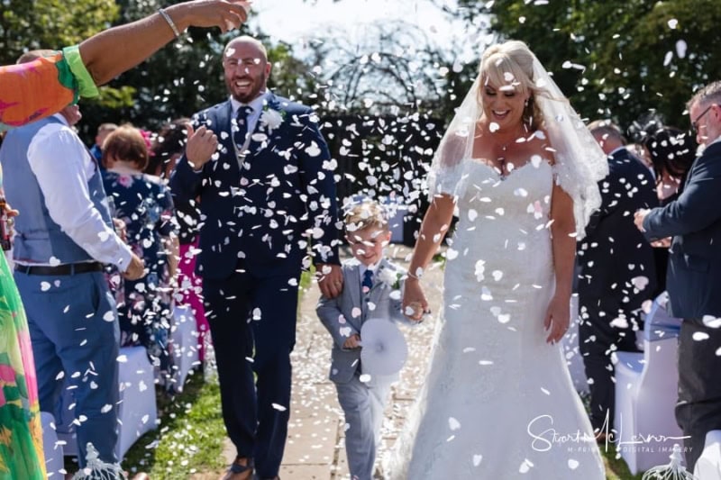 A flurry of confetti