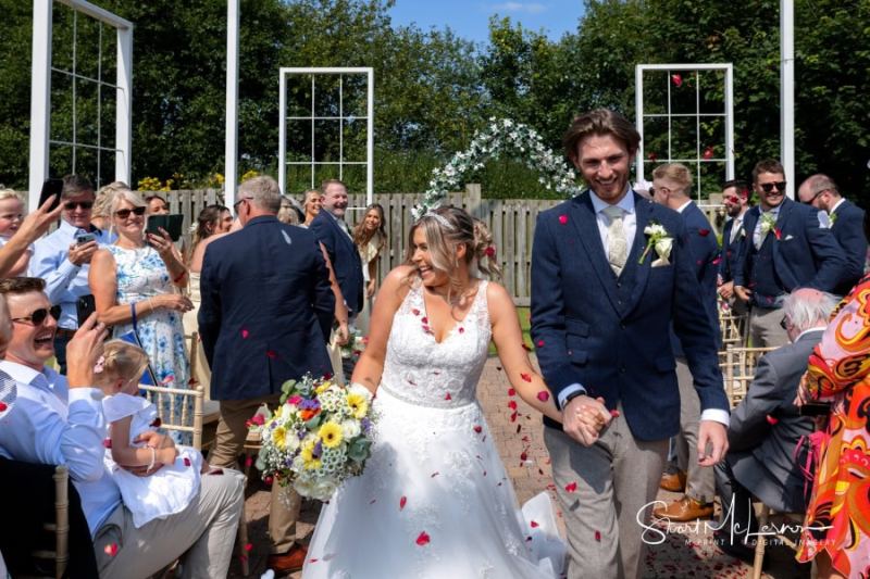 Walking back down the aisle