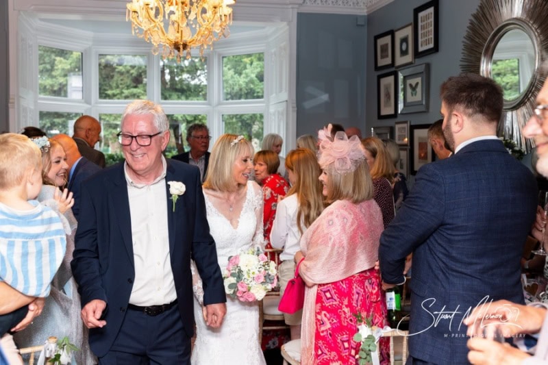 Mr & Mrs down the aisle