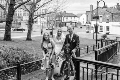 Bride and Groom arrival at Stockport Town Hall