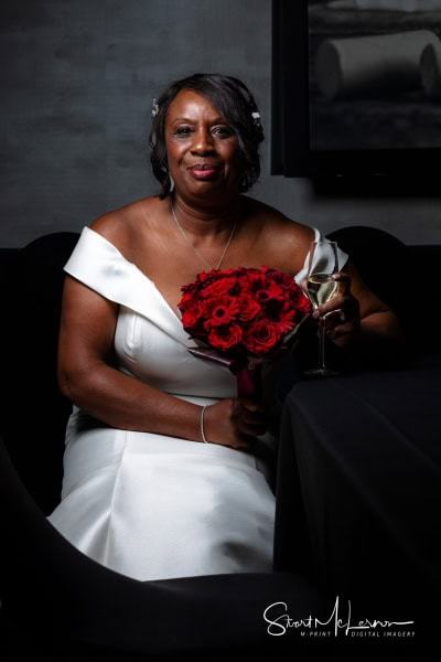 Formal bridal portrait