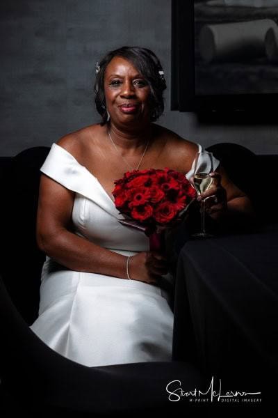 Formal bridal portrait