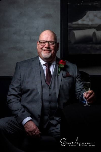 Formal groom portrait