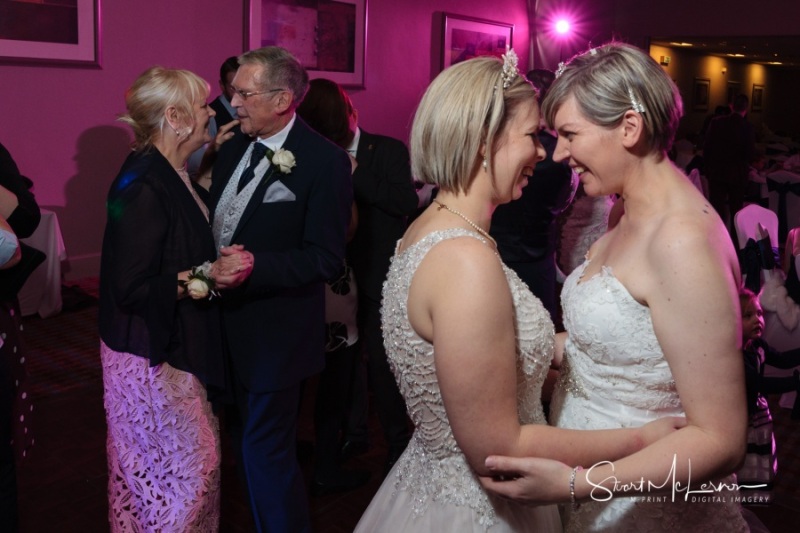 First dance embrace