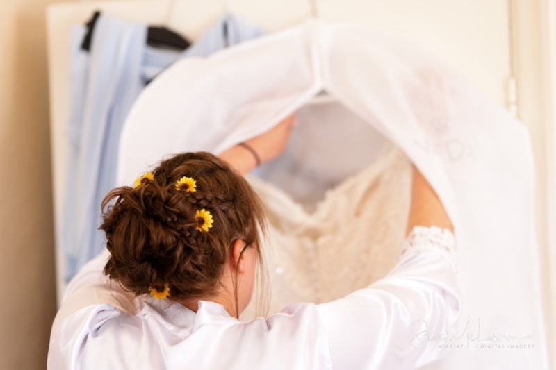 Unveiling the dress