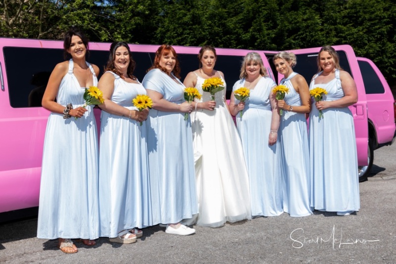 The girls with their limo