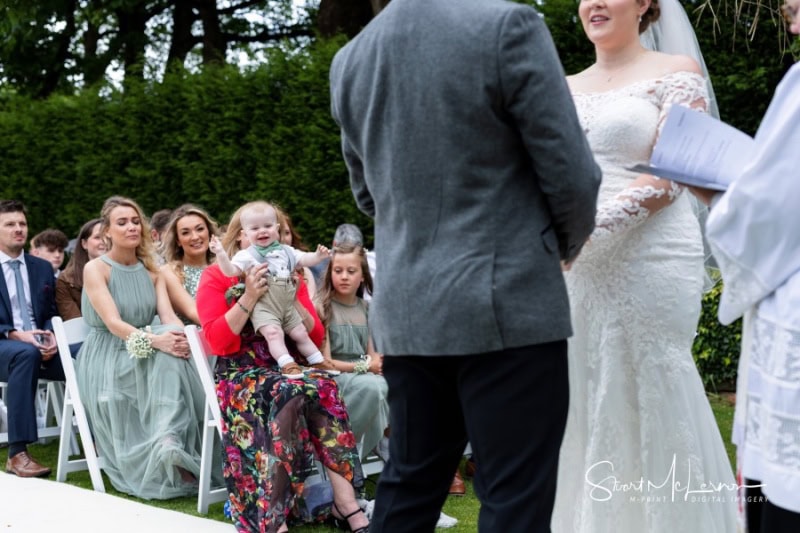 Waving baby