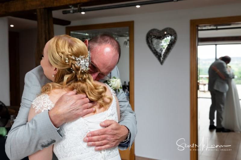 A hug from dad
