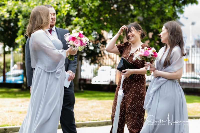 Dukinfield Town Hall bridesmaids