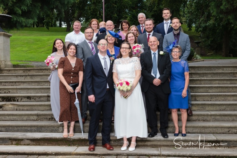 Dukinfield Park wedding guests