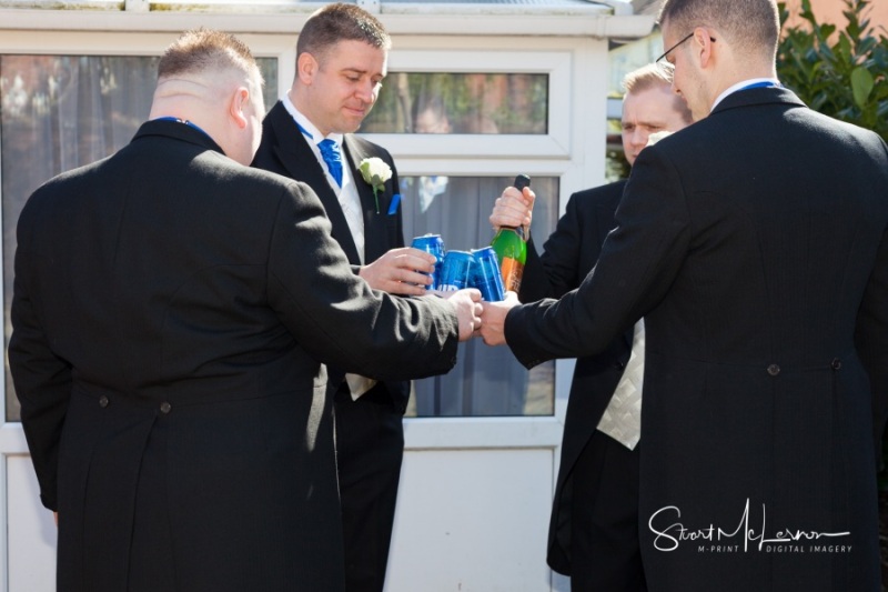 The groomsmen toast