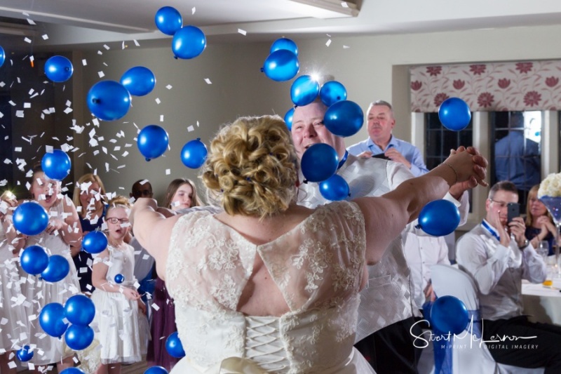 A shower of balloons